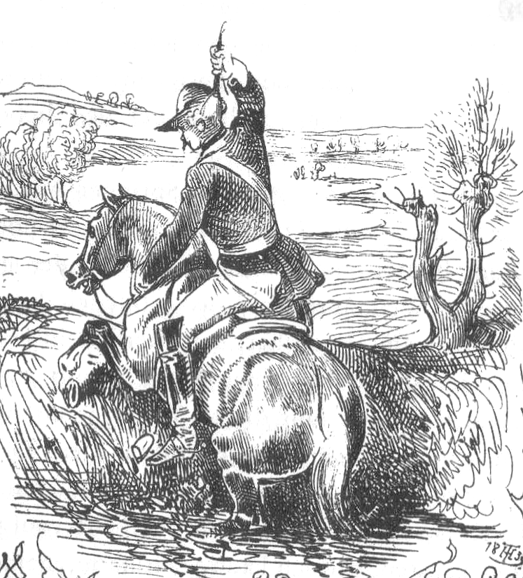 Münchhausen removes himself from the swamp using his own braids (Theodor Hosemann (1807-1875), Public domain, via Wikimedia Commons) [Link to figure](https://upload.wikimedia.org/wikipedia/commons/a/ad/M%C3%BCnchhausen-Sumpf-Hosemann.png)
